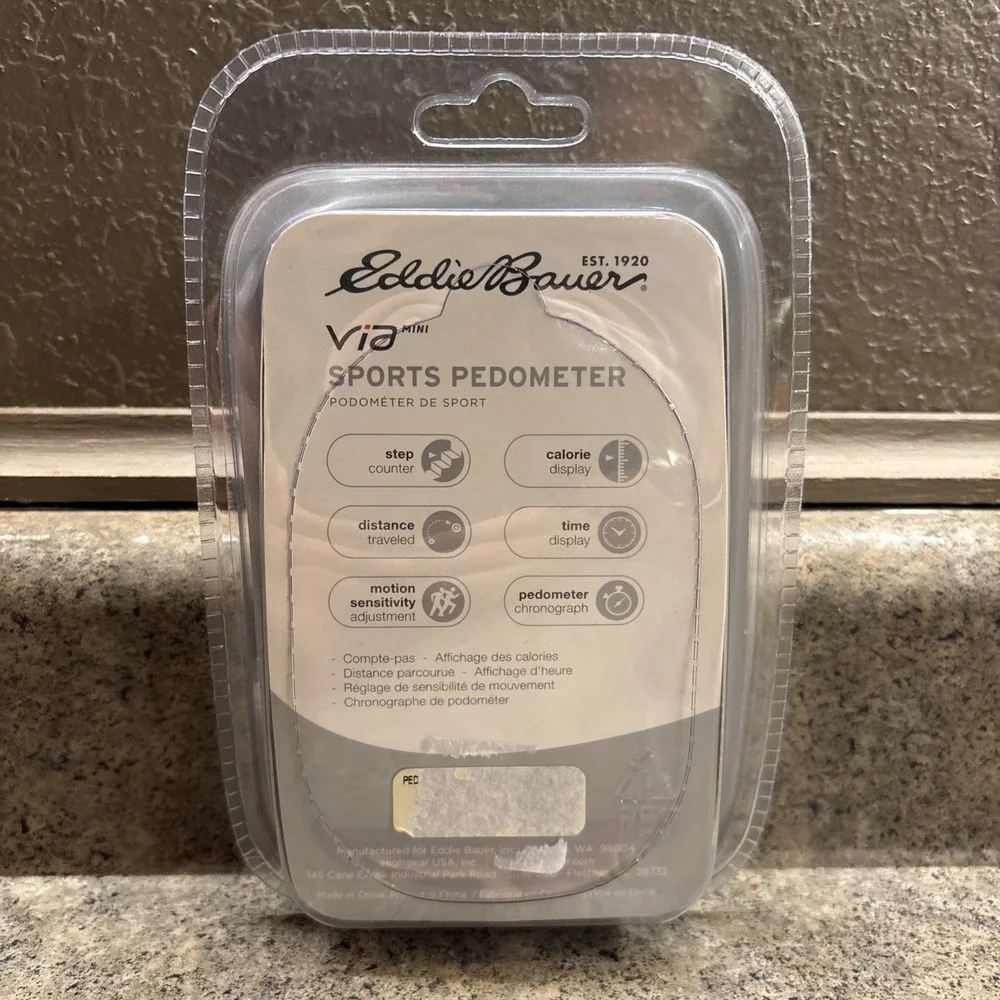 Eddie Bauer Sports Pedometer Via Mini Calorie Monitor Step & Distance Counters